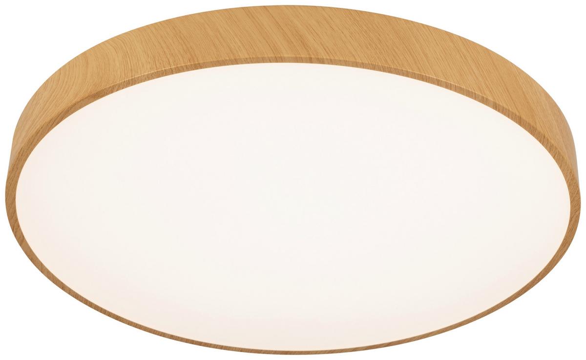 LAMPA SUFITOWA LED VADUZ - kolor naturalny/biały, Trend, tworzywo sztuczne/metal (50/13cm) - Novel