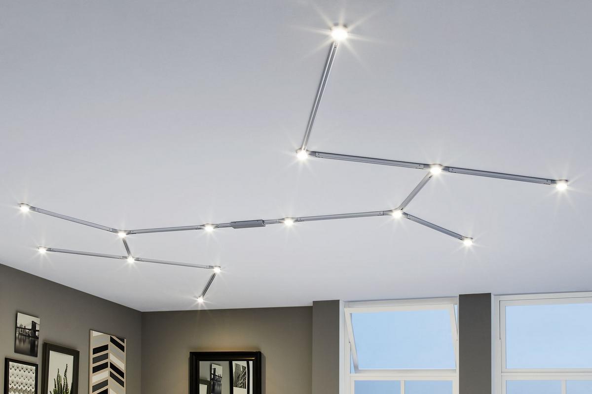 Schienensystem-Endkappe LED End Cap max. 5,8 Watt - Chromfarben, Design, Metall (14,1/2,7/5,7cm) - Paulmann