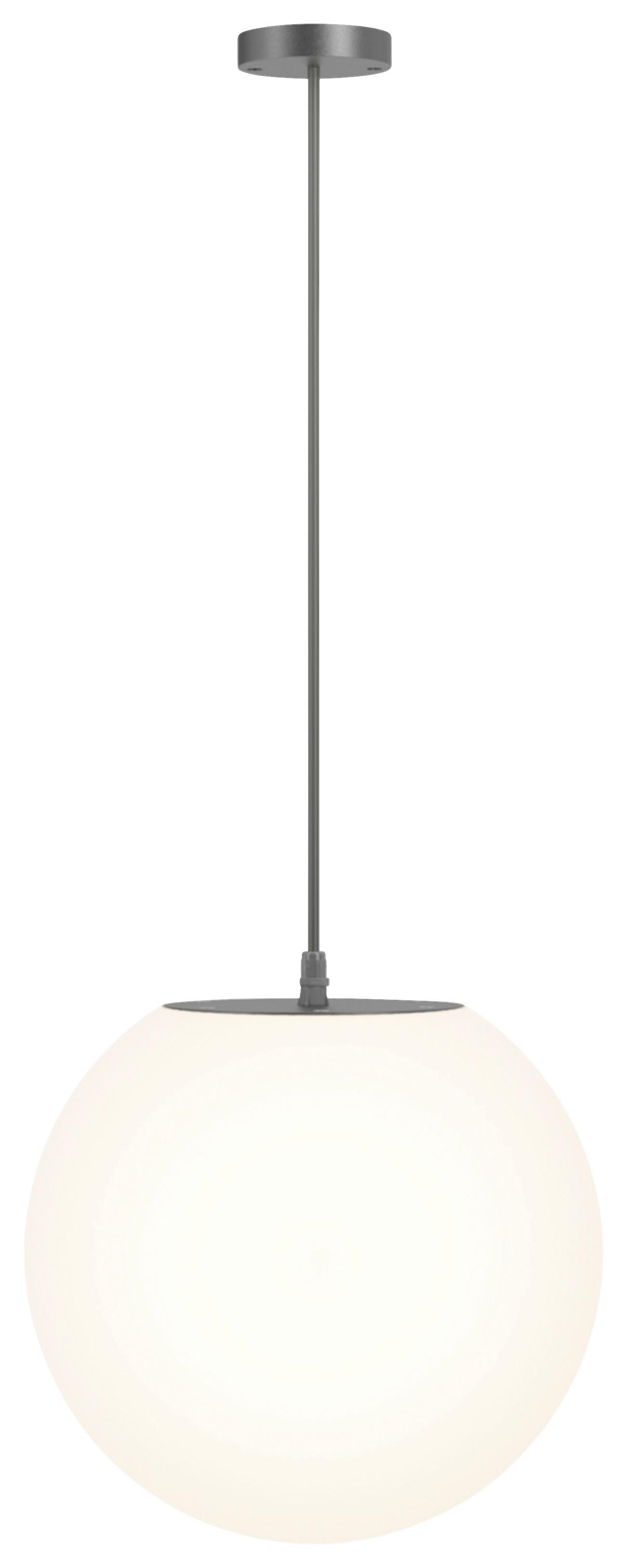 Außenleuchte Erda Weiß max. 1 Watt - Schwarz/Weiß, Basics, Kunststoff/Metall (30/36cm) - MAYTONI