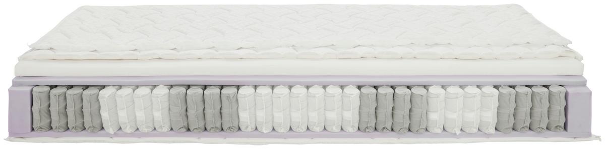 Taschenfederkernmatratze Visco Secret H4 ca. 140x200cm - Weiss, Textil (140/200cm) - Premium Living