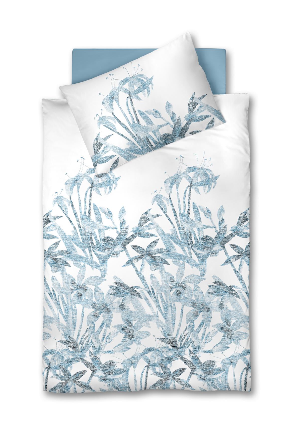 Ágyneműhuzat-garnitúra Provance - világoskék/fehér, textil (140/200cm)