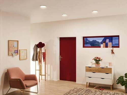 LED-Paneel Cover-it Panel in Weiß max. 6 Watt - Weiß, Basics, Kunststoff (11,6cm) - Paulmann