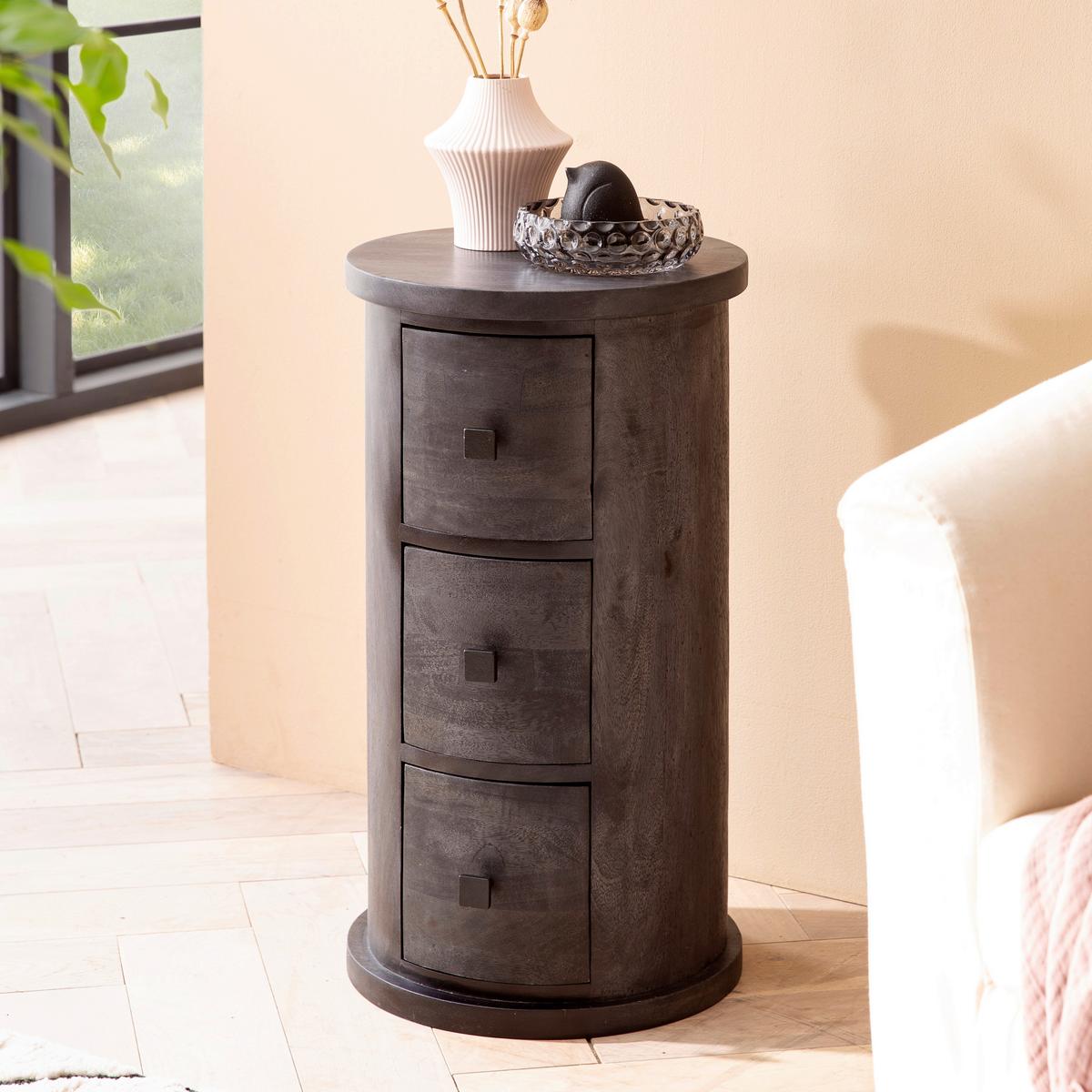 Mizica Wl6.843 - črna, Natur, kovina/les (34/65cm) - MID.YOU