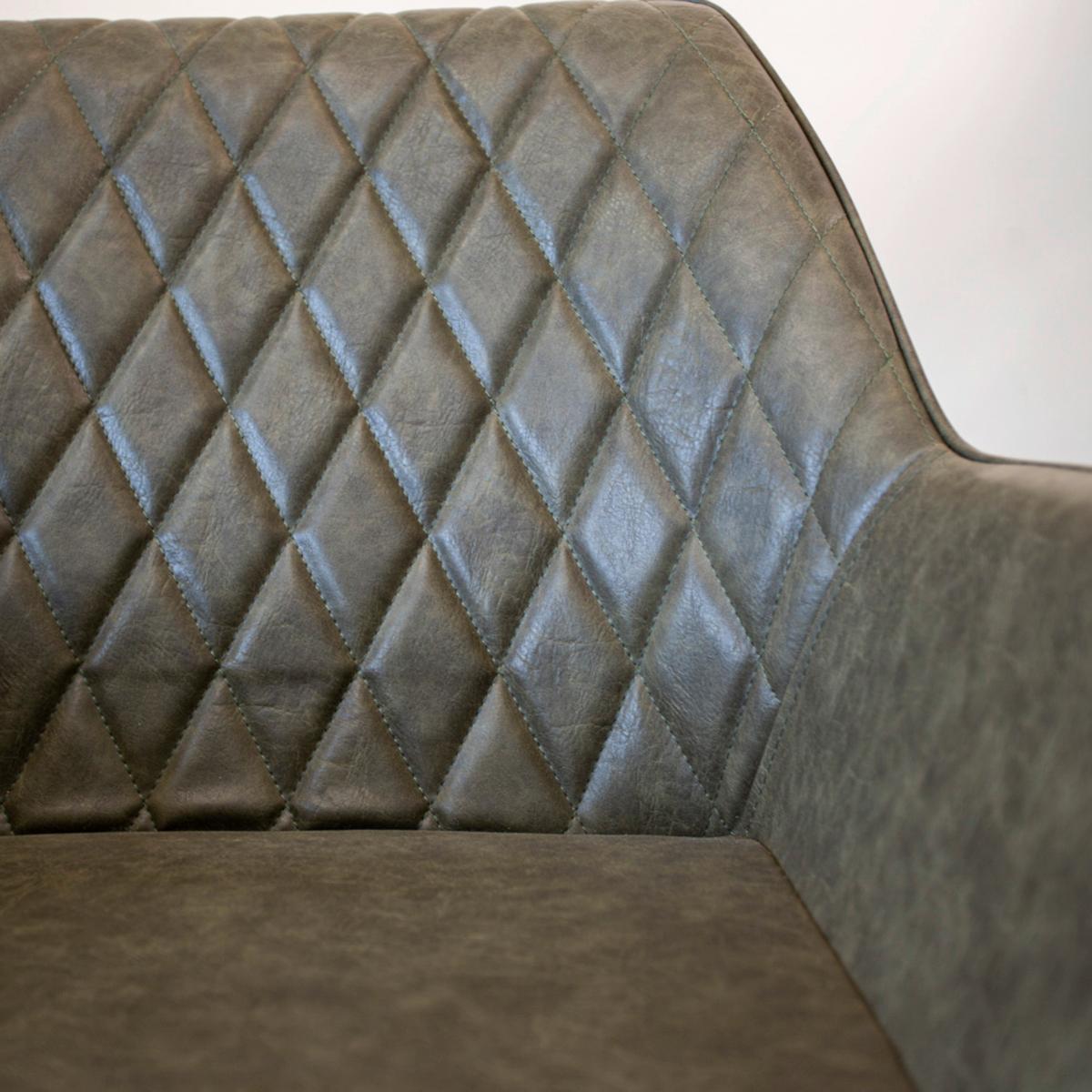STUHL-SET COSE - Schwarz/Grün, KONVENTIONELL, Textil/Metall (62/83/60cm) - MID.YOU