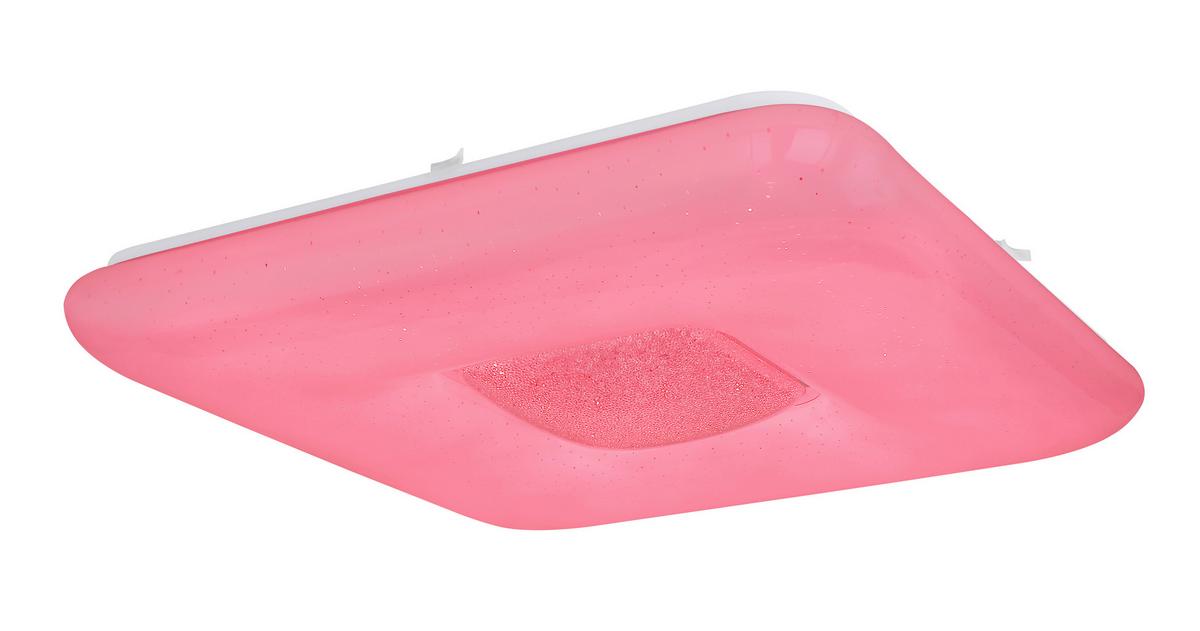 Led Mennyezeti Lámpa 50/50 - opál, Basics, műanyag/fém (50/50/8cm) - Globo