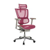 Pisarniški Stol Ergohuman Slim I G, Roza - roza/srebrne barve, Basics, kovina/umetna masa (69/116-138/66cm) - MID.YOU