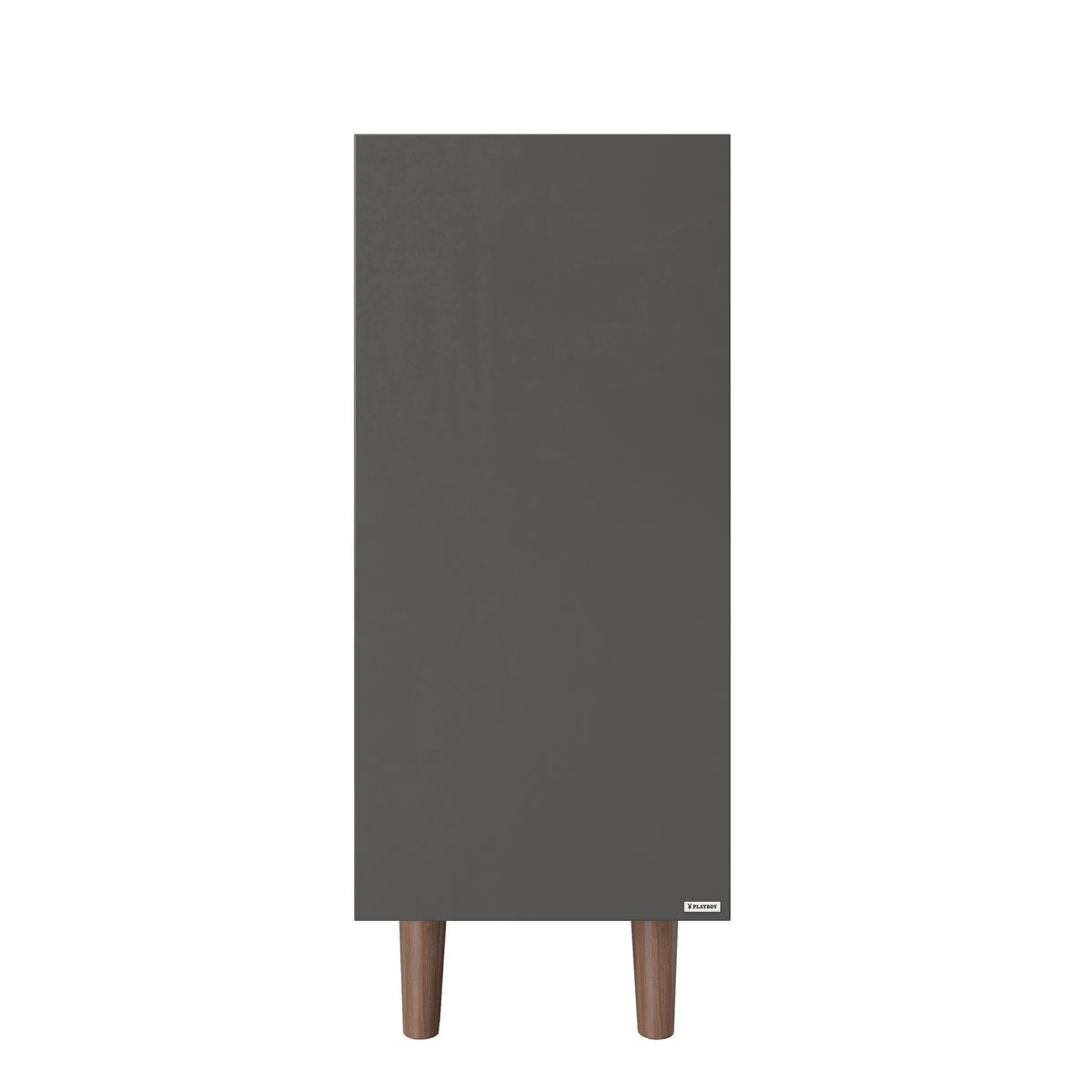 PLAYBOY Standregal Victoria ca. 110x97 cm Walnussfarben - Walnussfarben, KONVENTIONELL, Holz/Holzwerkstoff (110/97,4/38cm) - Playboy