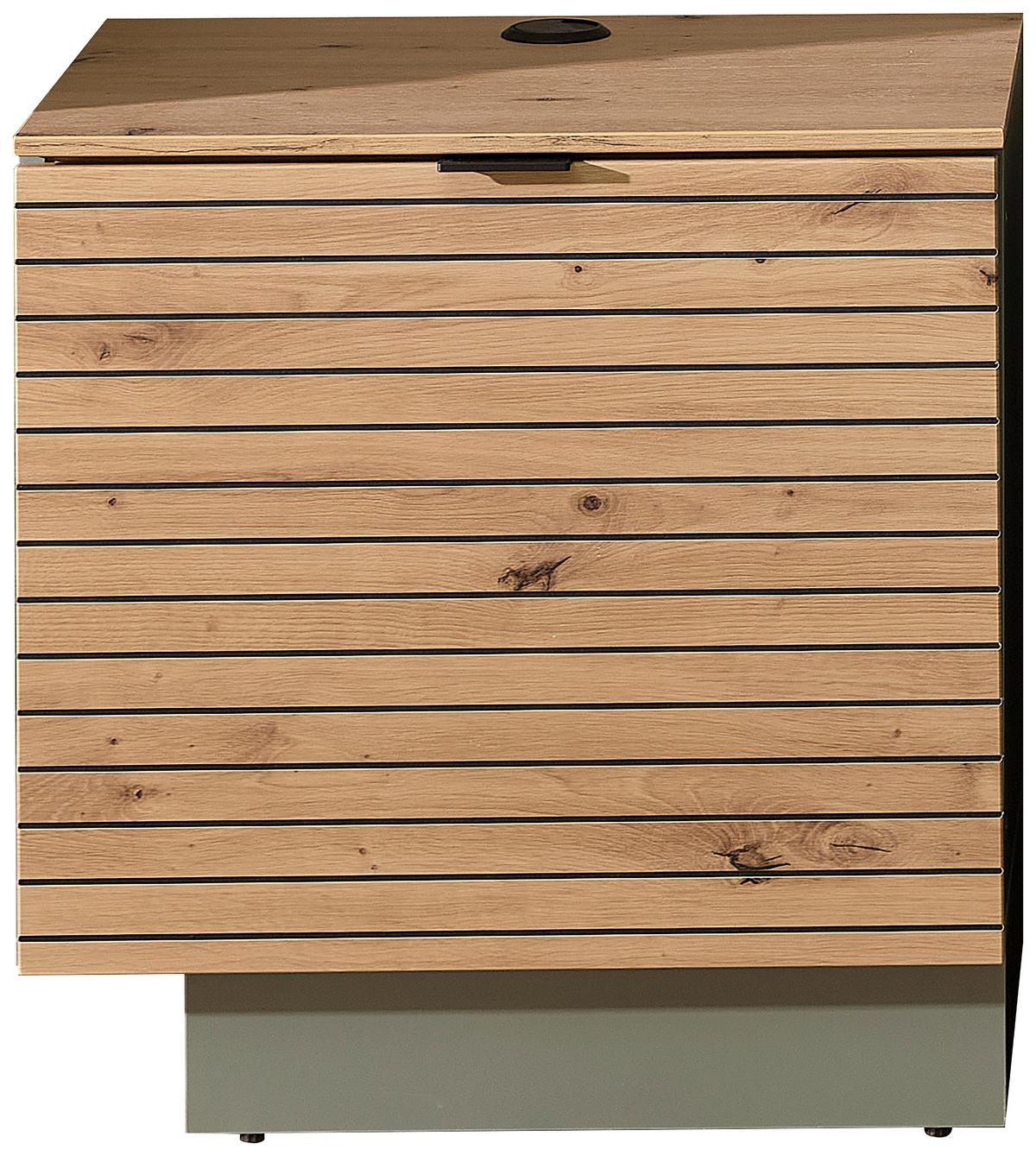 TV-Element Memphis Eiche Artisan - Eiche Artisan, MODERN, Holzwerkstoff/Metall (60/51/44cm) - Premium Living
