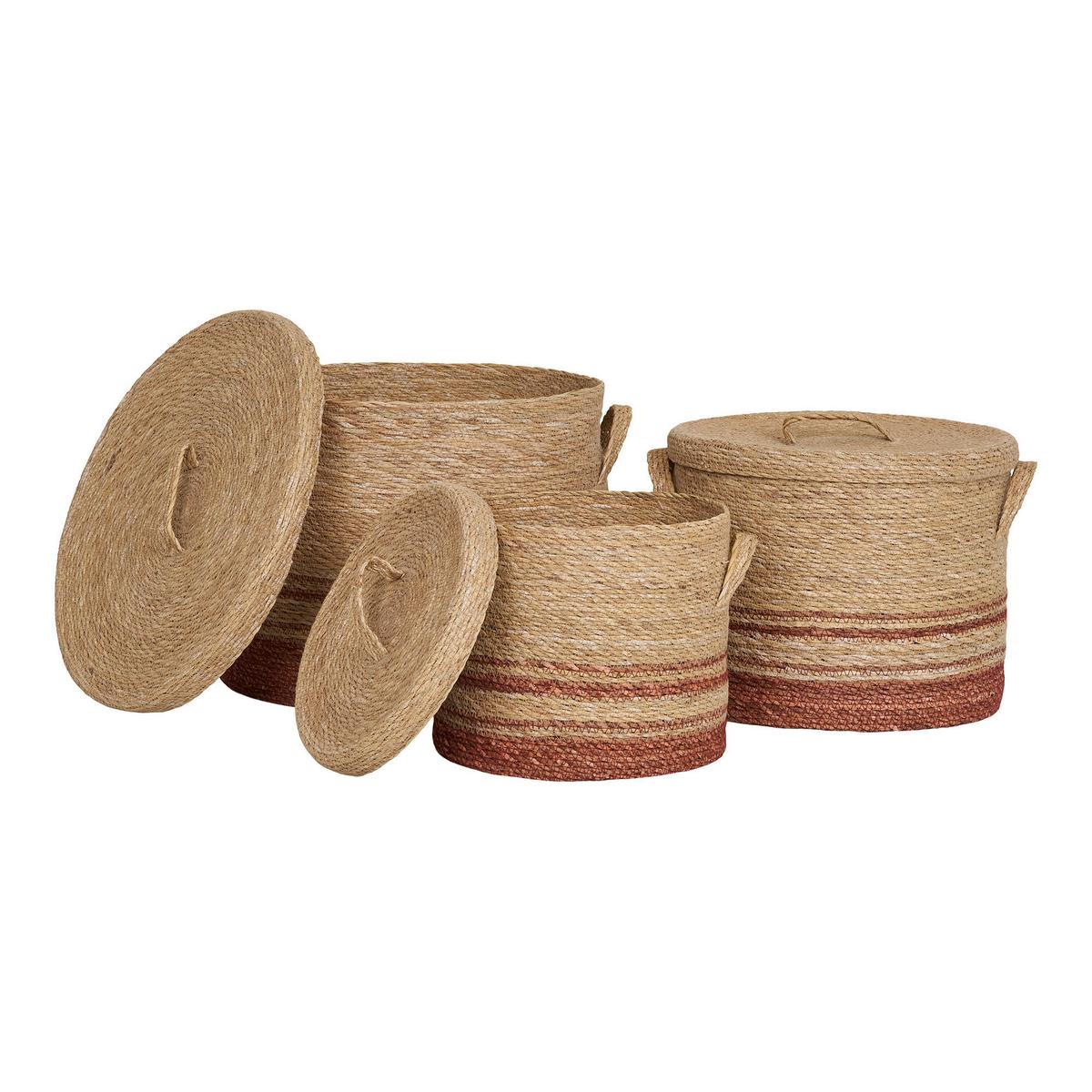 Korbset Budoni Naturfarben, 3-teilig - Naturfarben, Basics, Naturmaterialien