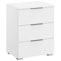 SZAFKA NOCNA ALABAMA - biały/kolor aluminiowy, Modern, materiał drewnopochodny (47/62/42cm) - Rauch Möbel