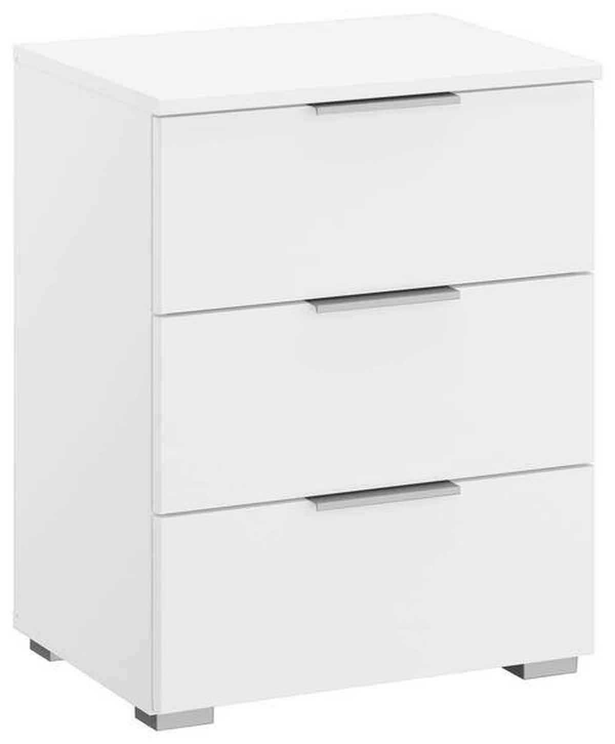 SZAFKA NOCNA ALABAMA - biały/kolor aluminiowy, Modern, materiał drewnopochodny (47/62/42cm) - Rauch Möbel