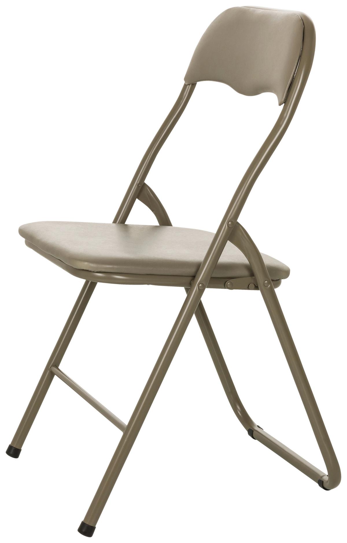 Zložljiv Stol Tudela Basic, Rjavosiva - rjavosiva, Moderno, kovina (44/81/48cm) - MID.YOU