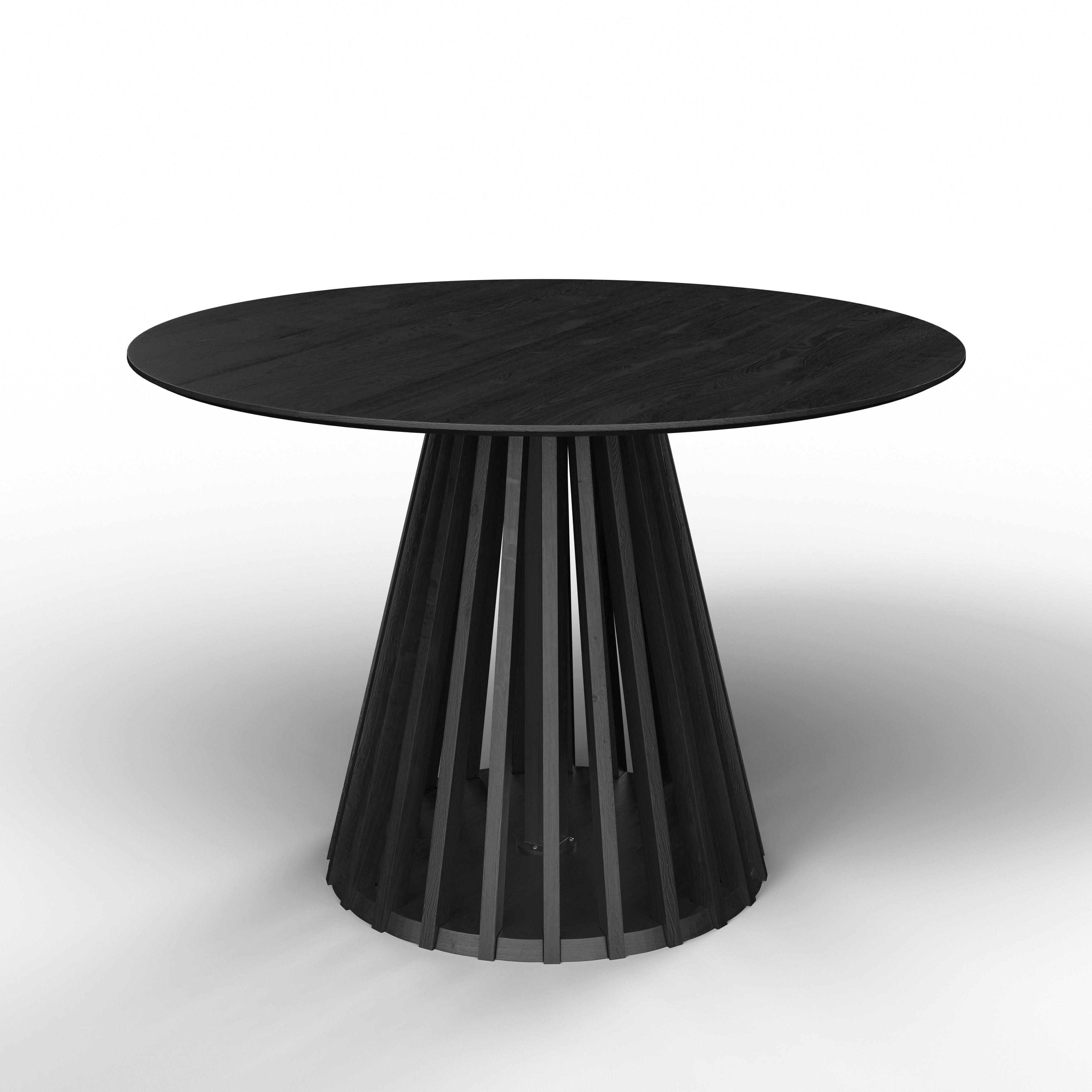 STÓŁ DO JADALNI ENNIO - czarny, Modern, drewno (120/120/75cm) - Bessagi Home