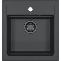 Sudoper Atrox 20 - crna, Moderno, kamen (47/19,5/50cm)