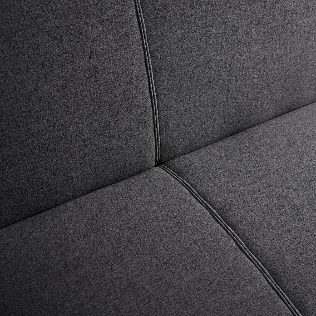 Zofa S Posteljno Funkcijo Ben, Temno Siva - zlate barve/temno siva, Moderno, kovina/tekstil (186/82/85cm) - Bessagi Home
