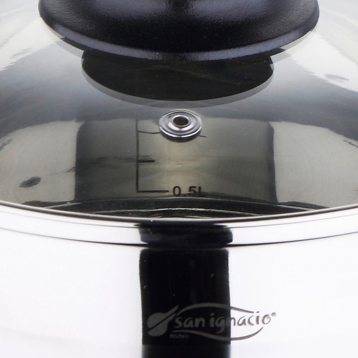 Kochtopfset Berta Edelstahlfarben, 5-teilig - Klar/Edelstahlfarben, KONVENTIONELL, Glas/Metall - Based