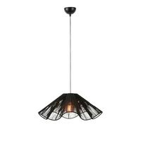 Hängeleuchte Nami max. 40 Watt - Schwarz, Basics, Naturmaterialien/Metall (60/60/24cm) - Markslöjd