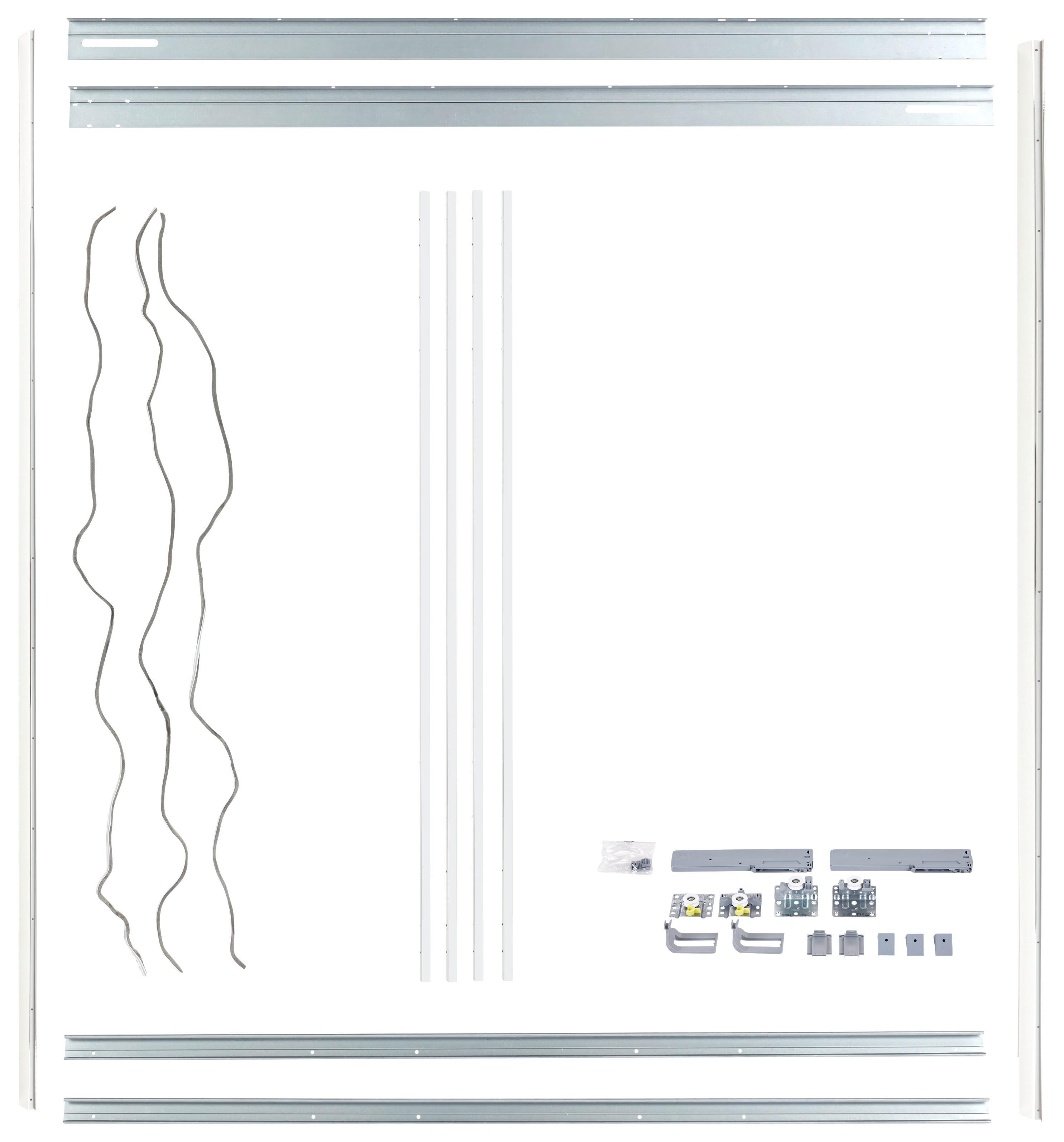 MONTERINGSPAKET UNIT -BASED- - kromfärg, Modern, metall/plast - Based