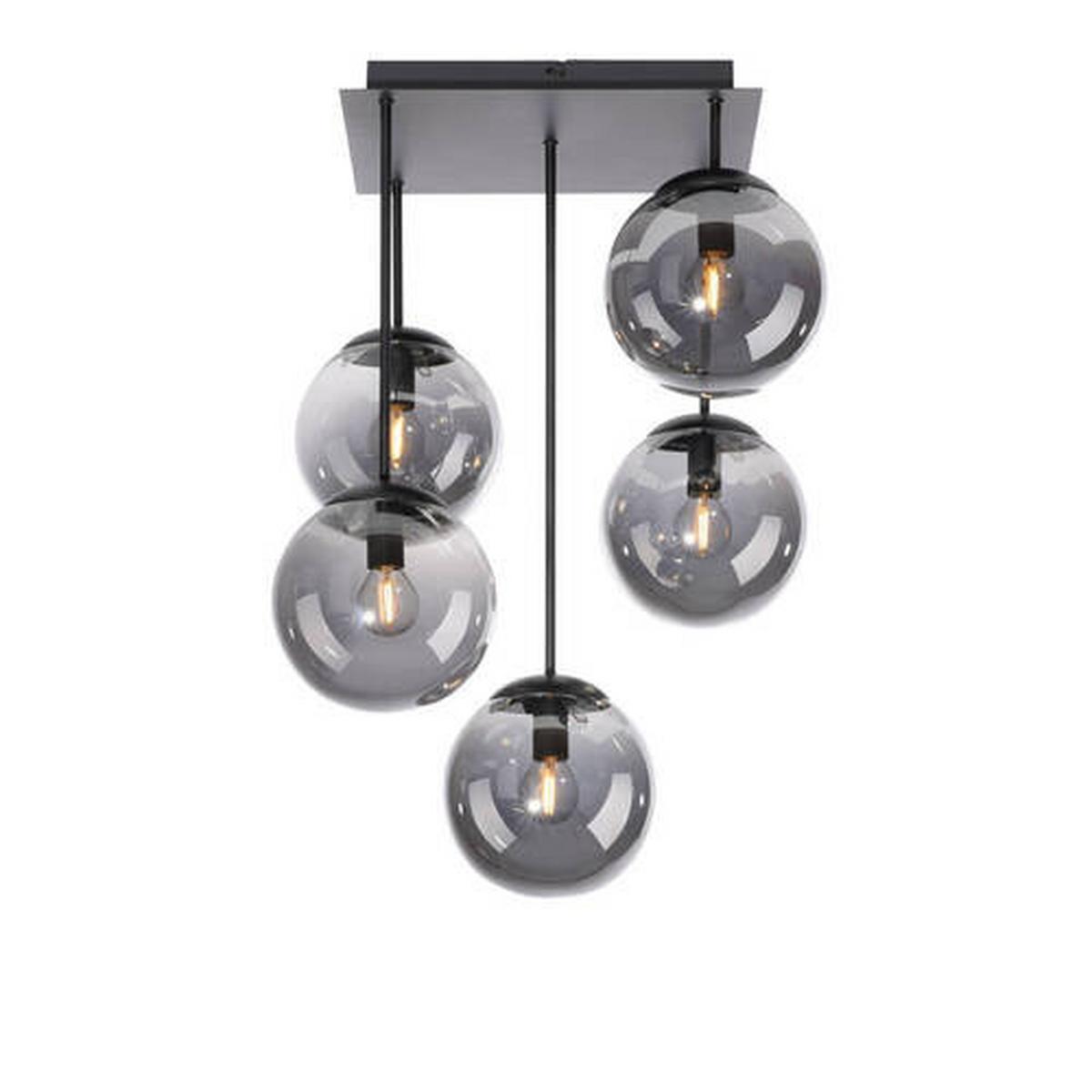 LAMPA SUFITOWA LED BIG WIDOW - czarny, Modern, tworzywo sztuczne/metal (39/39/58,5cm)