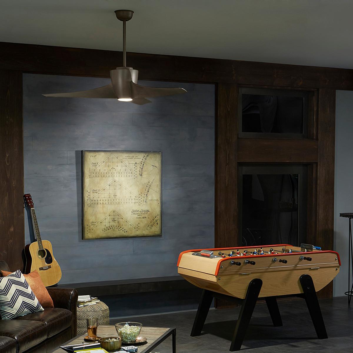 Stropni Ventilator Phree - boje nikla, Design, metal/plastika (142/41cm)