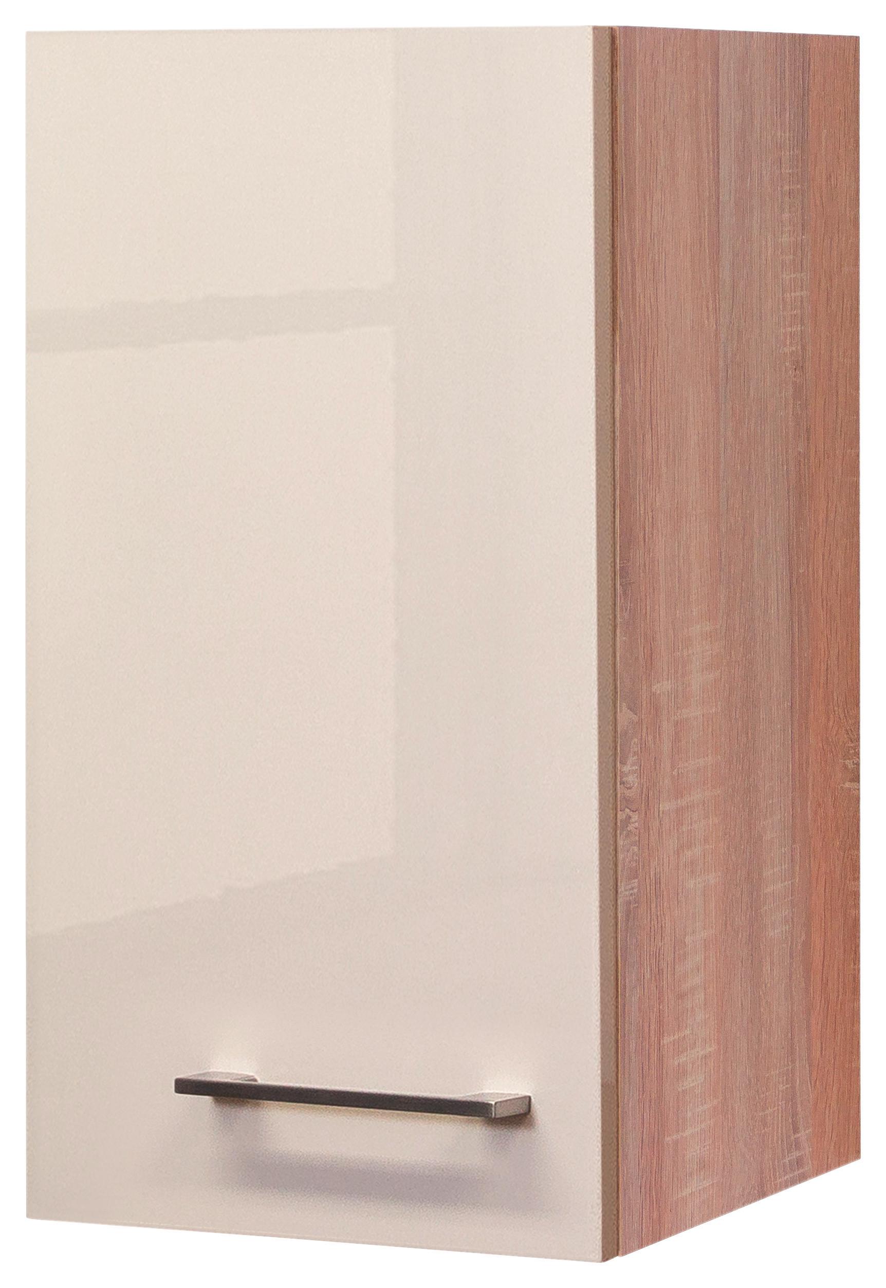 Küchenoberschrank "Nepal" , Kaschmir, Eiche - Kaschmir/Edelstahlfarben, MODERN, Holzwerkstoff/Metall (30/54,8/32cm) - FlexWell