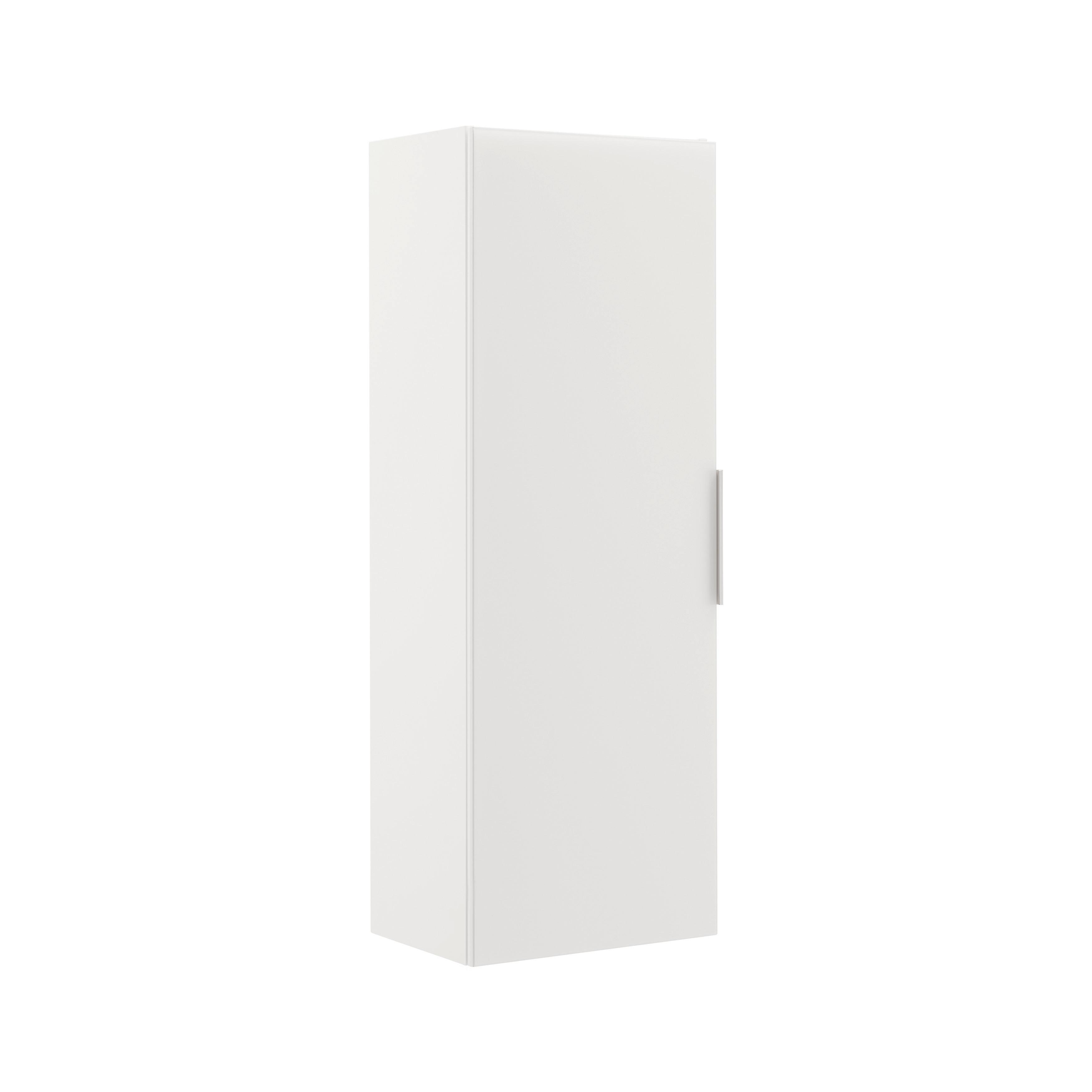 Hängeelement Siena Weiß - Chromfarben/Schwarz, MODERN, Glas/Holzwerkstoff (45/125/32cm) - Premium Living