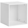 Sitzbox Cubix zum hängen Weiß - Weiß, KONVENTIONELL, Holzwerkstoff (36/36/34cm) - Mömax