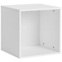 Sitzbox Cubix zum hängen Weiß - Weiss, Konventionell, Holzwerkstoff (36/36/34cm) - Mömax