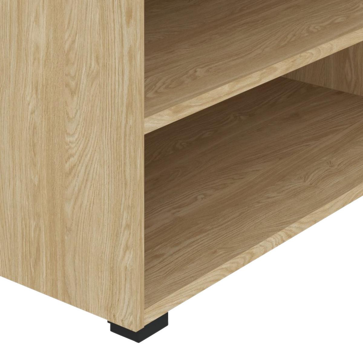 Regal Unit-Elements Maxi - boje hrasta/crna, Moderno, drvni materijal (91,2/89,6/40cm) - Based
