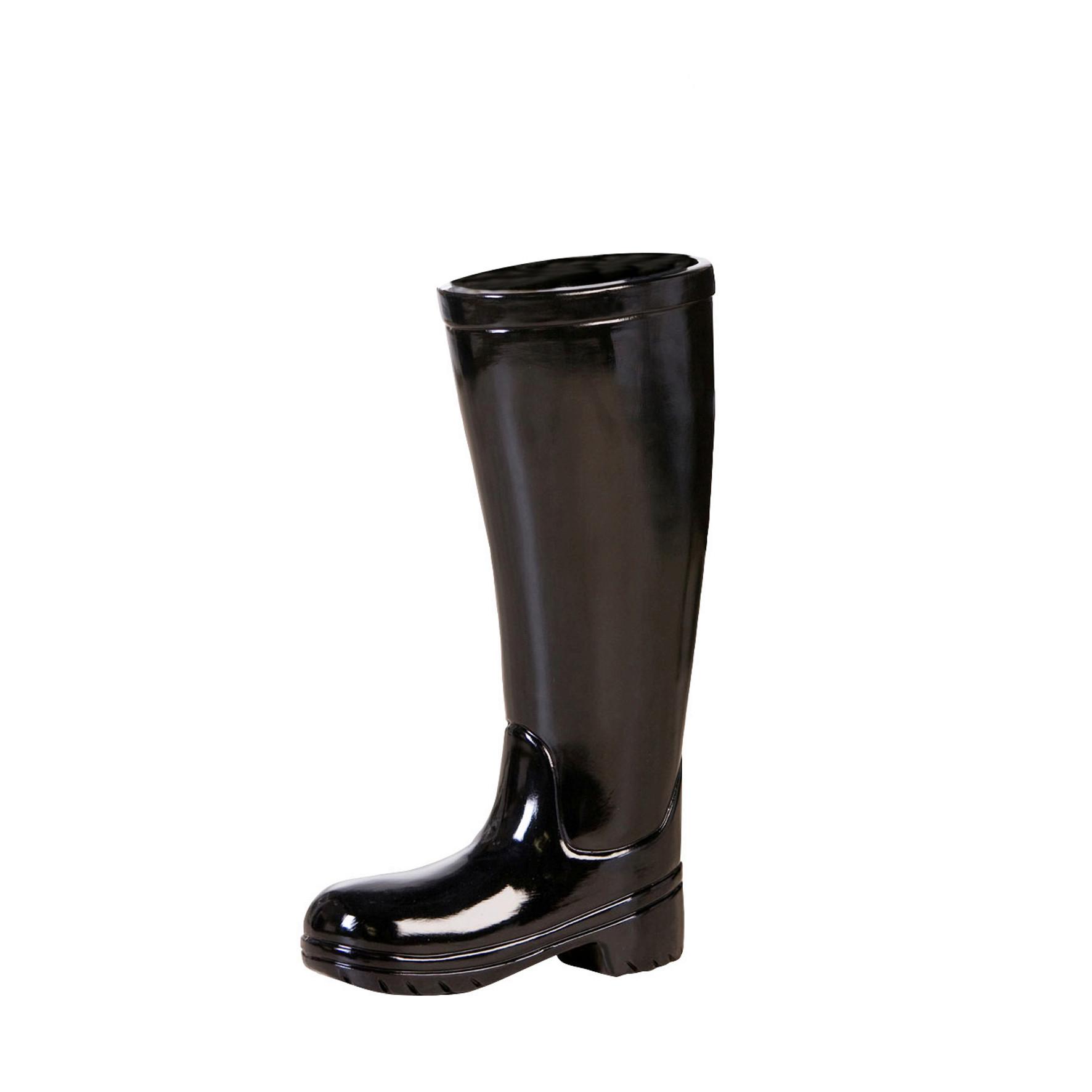 Schirmständer Schwarz Hochglanz - Schwarz Hochglanz, Basics, Keramik (26/45/11cm)