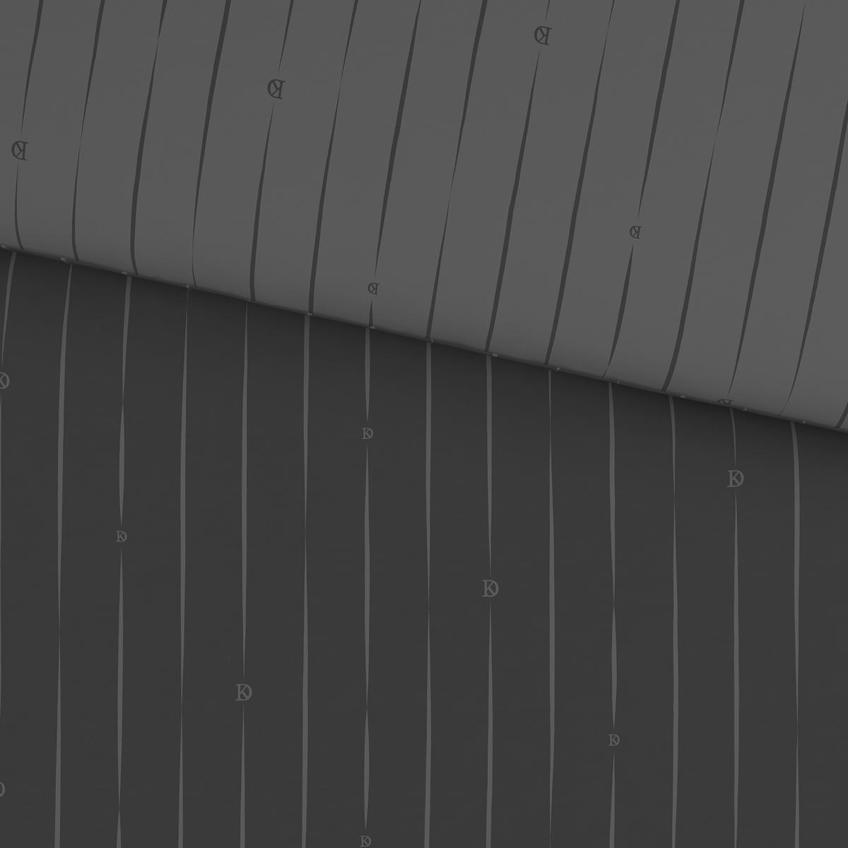 POŚCIEL DWUSTRONNA STRIPES - DK - antracytowy, Design, tkanina (135/200cm) - Dieter Knoll