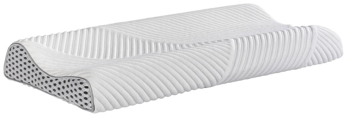 PODUSZKA POD KARK BODY & SOUL - kolor naturalny/biały, Basics, tkanina (32/65/8cm) - Irisette