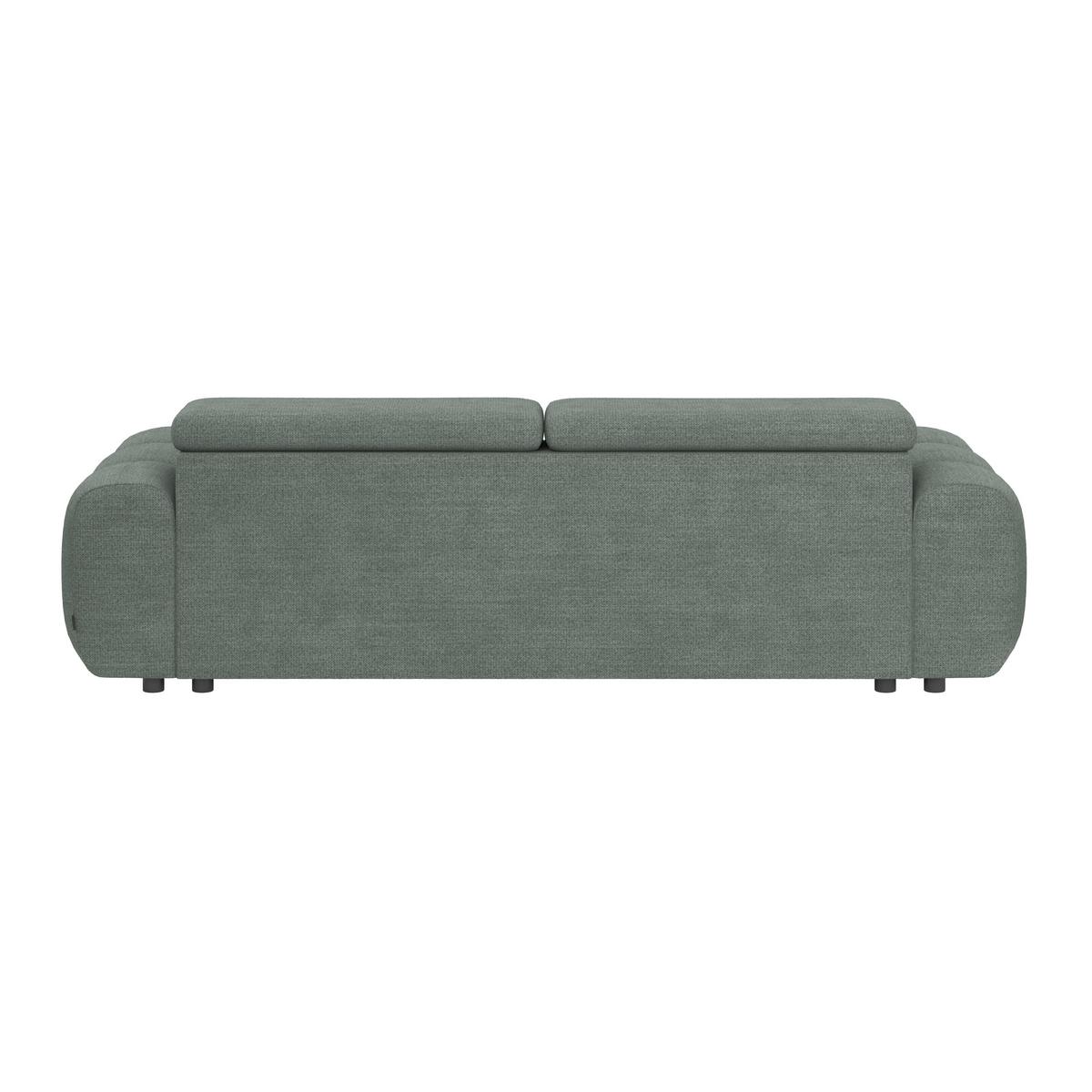 Velika Sofa Bull - zelena/crna, Trend, tekstil/plastika (248/77-97/108cm) - Luca Bessoni