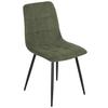Stol Nino, Zelena - črna/zelena, Moderno, kovina/tekstil (45/87/57cm) - Mömax