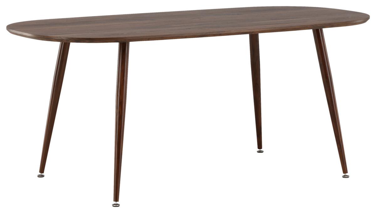 ESSTISCH SANFORD - Dunkelbraun, Design, Holz/Holzwerkstoff (180/90/75cm) - Livetastic