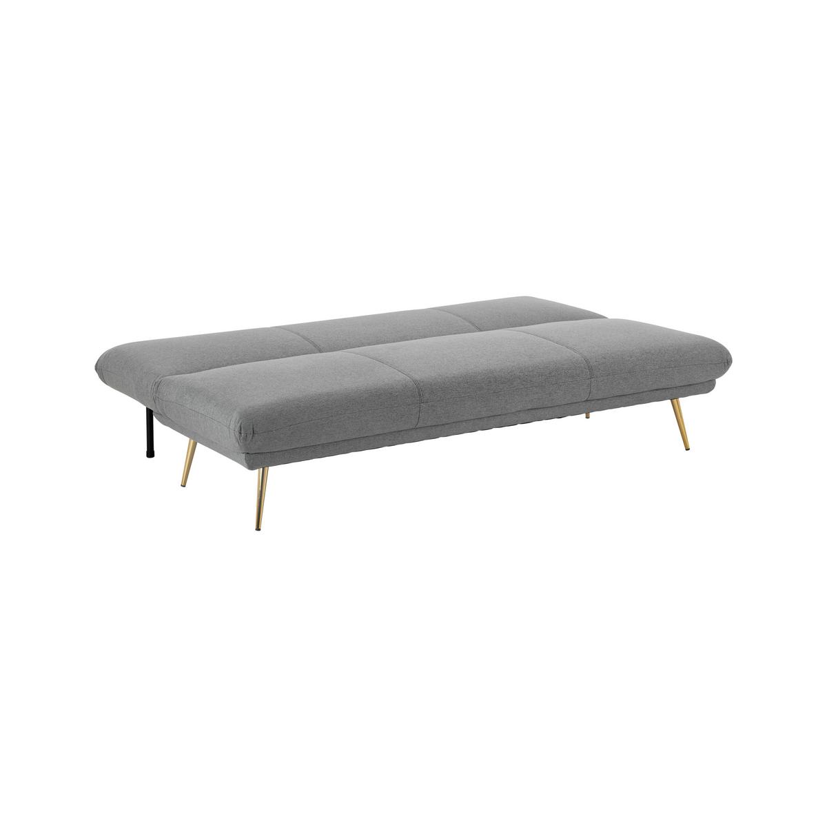 Zofa S Posteljno Funkcijo Ben, Siva - zlate barve/siva, Moderno, kovina/tekstil (186/82/85cm) - Bessagi Home