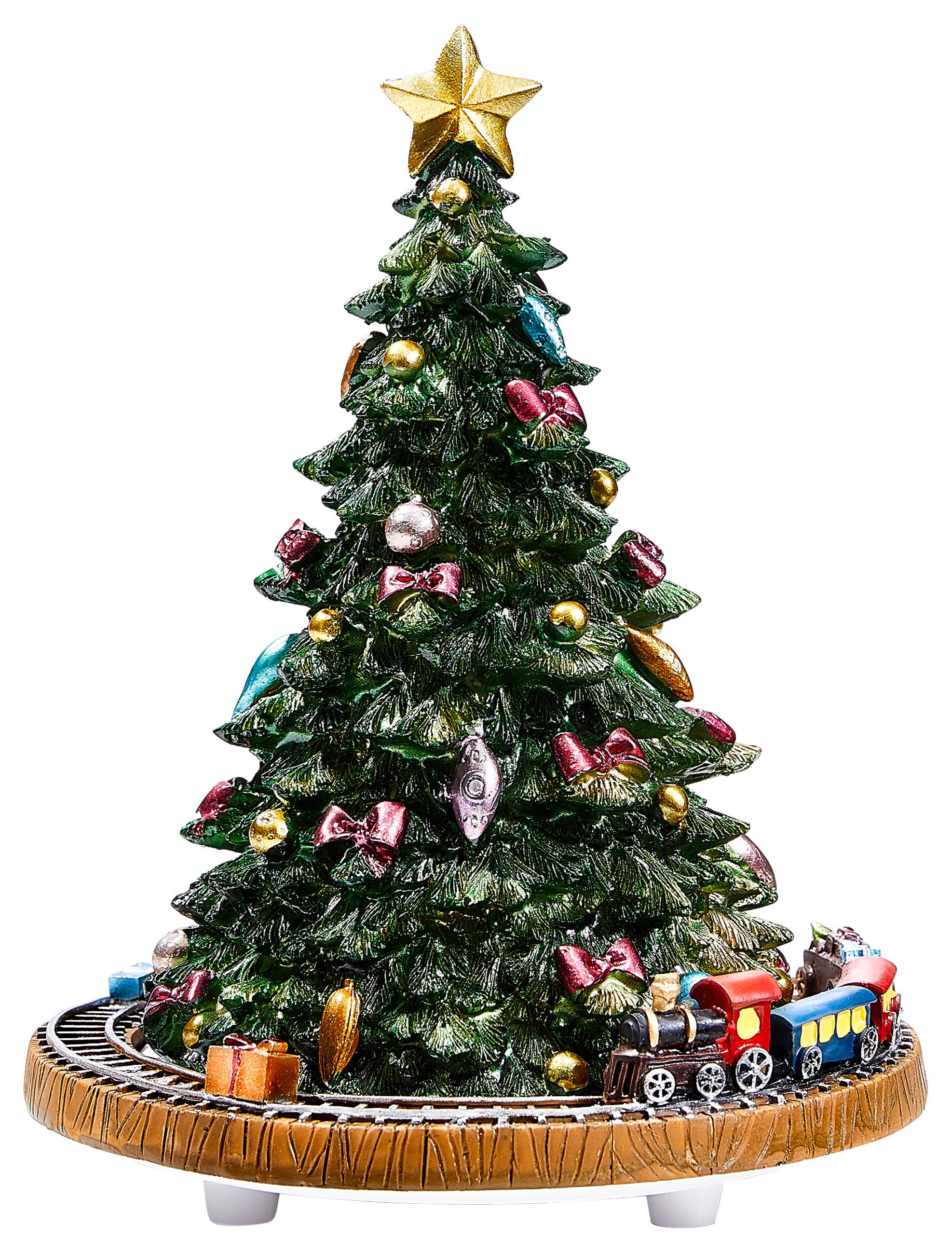 POZYTYWKA DEKORACYJNA 10024876 - zielony/brązowy, Lifestyle, tworzywo sztuczne (15/18cm) - X-Mas