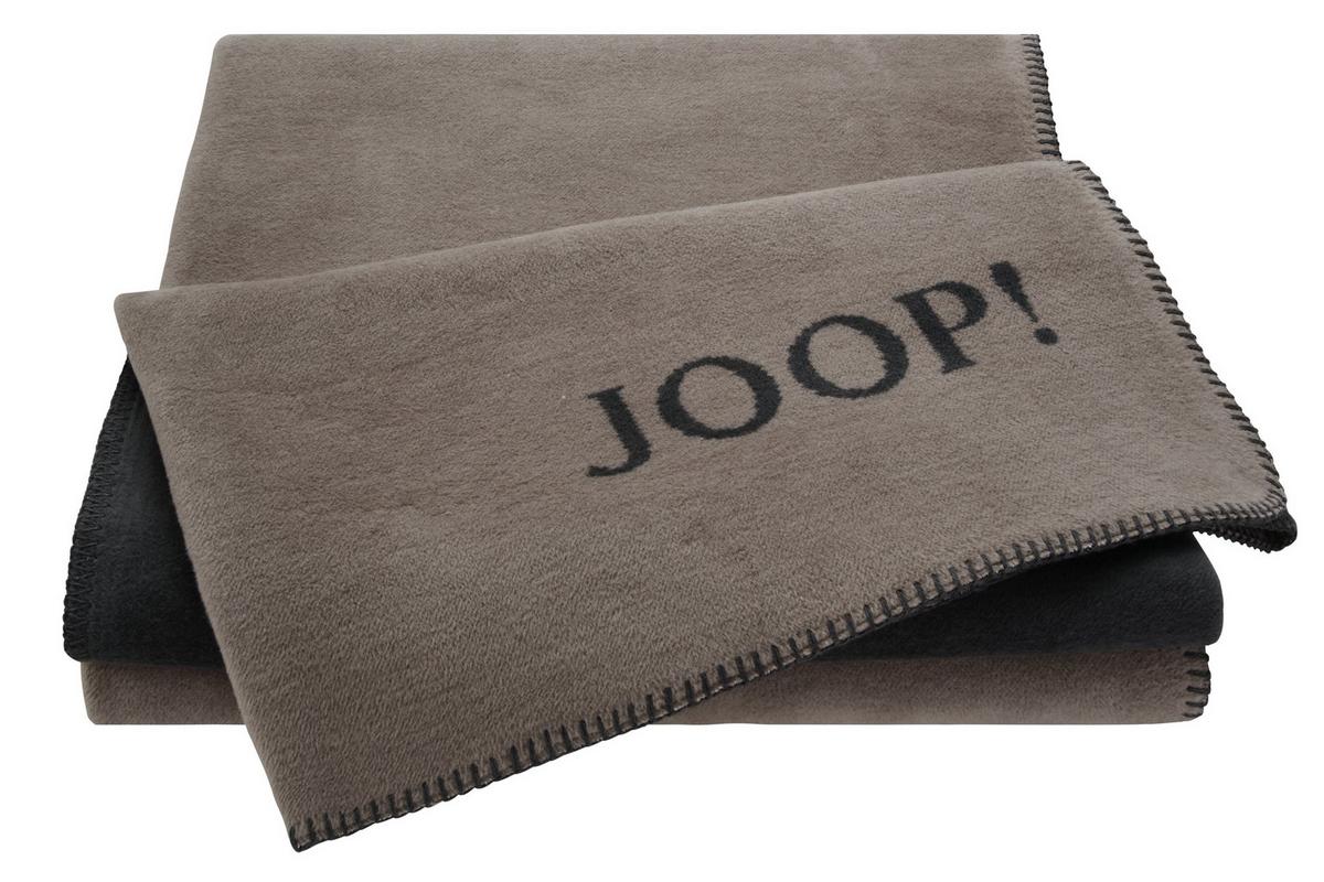 KOC DOMOWY JOOP! UNI- DOUBLEFACE - antracytowy/taupe, Basics, tkanina (150/200cm) - Joop!
