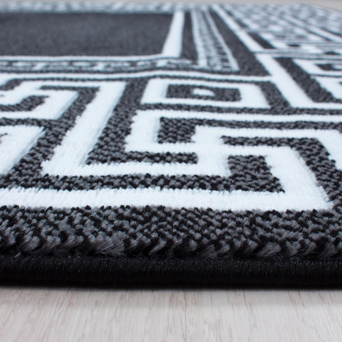 Flachwebeteppich Parma Schwarz ca. 240x340cm - Schwarz, Design, Textil (240/340cm) - Novel