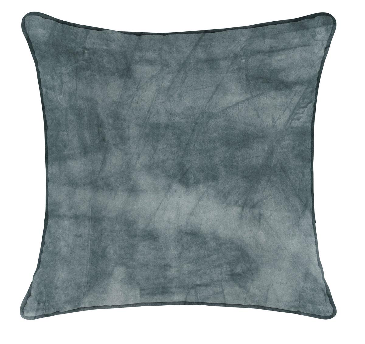 Zierkissen Viola Blaugrau ca. 45x45cm - Blaugrau, KONVENTIONELL, Textil (45/45cm) - Premium Living