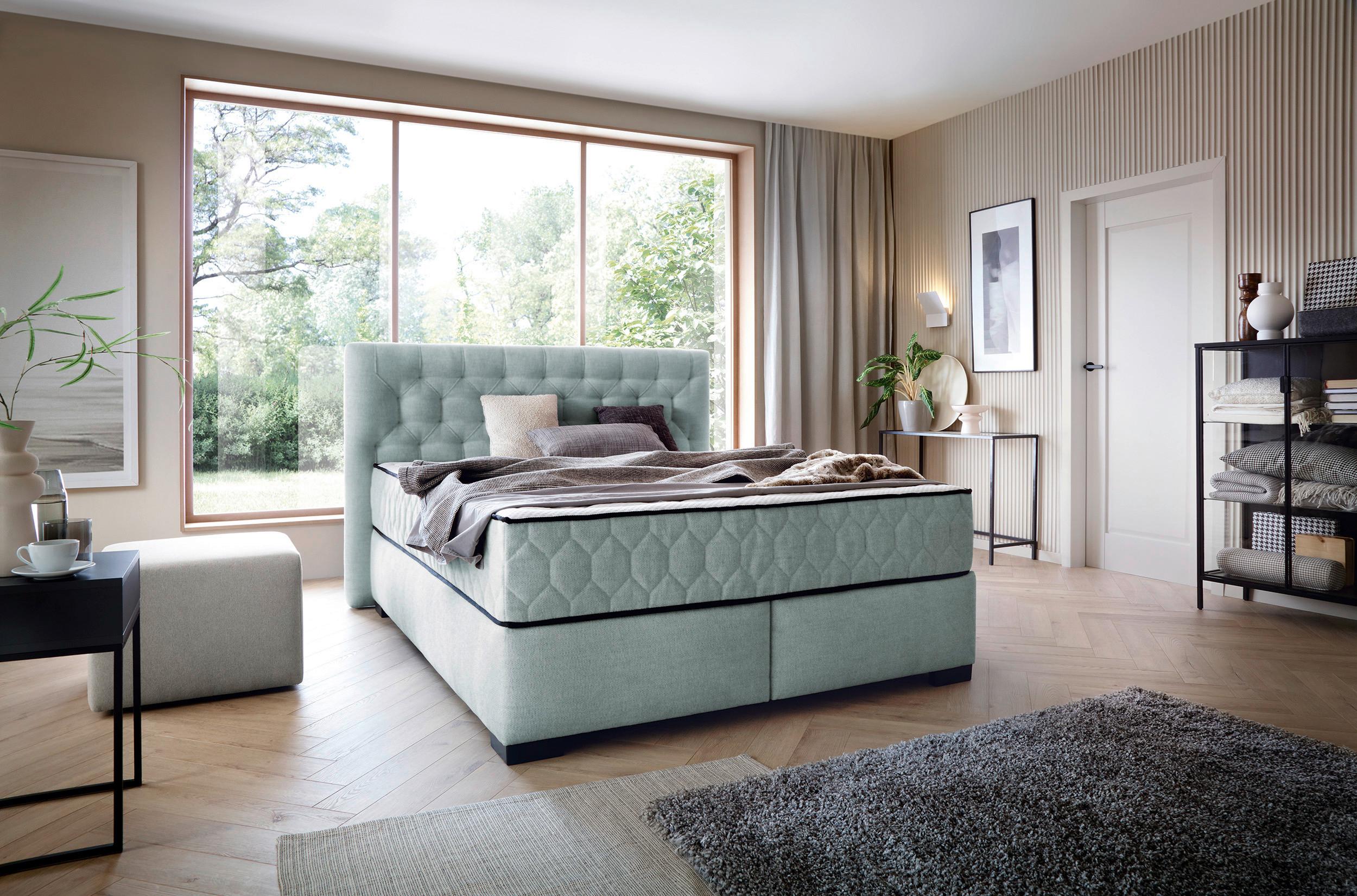 Boxspring Krevet Prestige - tirkizna, Moderno, plastika (180/200cm) - Premium Living