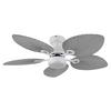 DECKENVENTILATOR 03672W ELISE - Weiss/Opal, Konventionell, Kunststoff/Metall (107/28,5cm) - Globo