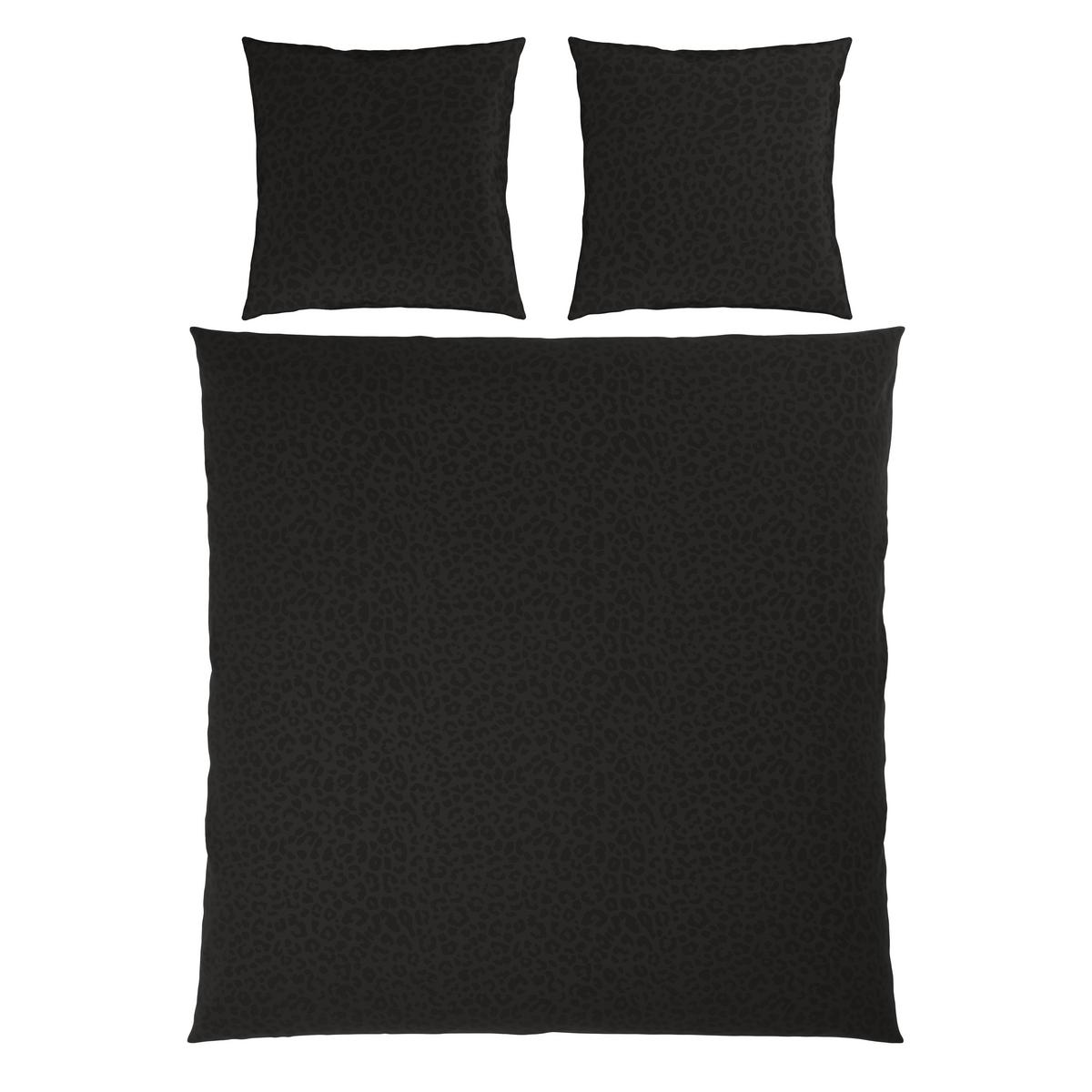 Bettwäsche Animal XXL Schwarz ca. 200x200cm - Schwarz, KONVENTIONELL, Textil (200/200cm) - Mömax