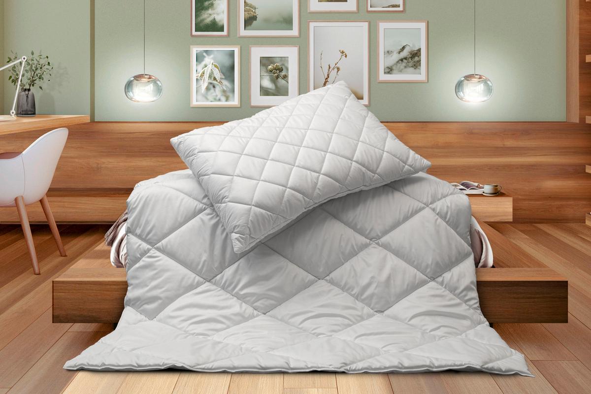 Pernă pentru dormit Vegan Micro Premium - alb, textil (50/70cm) - Nadana