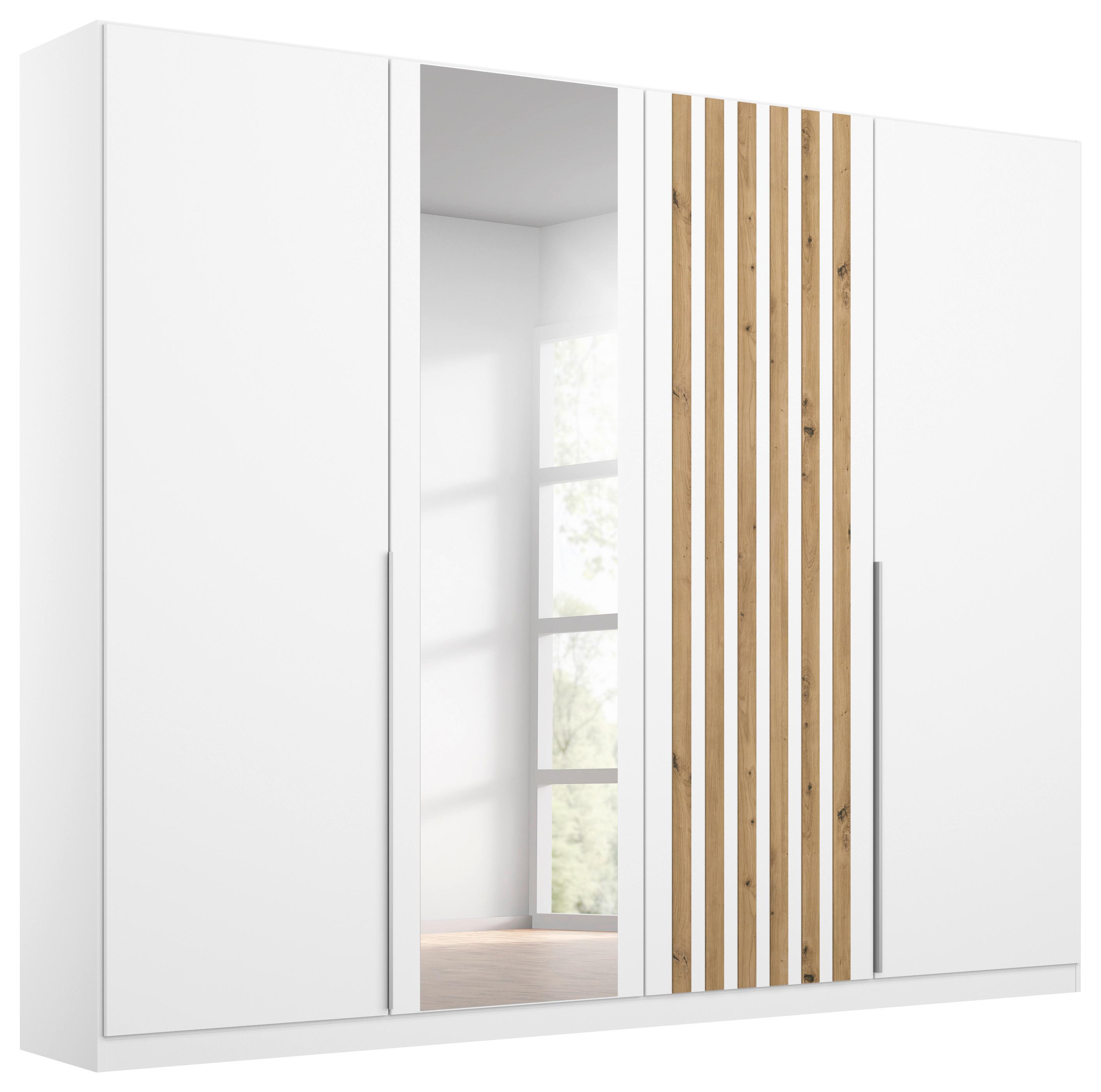 Ormar S Klasičnim Vratima Lamella - bijela/hrast Artisan, Moderno, drvni materijal/metal (226/210/54cm) - Modern Living