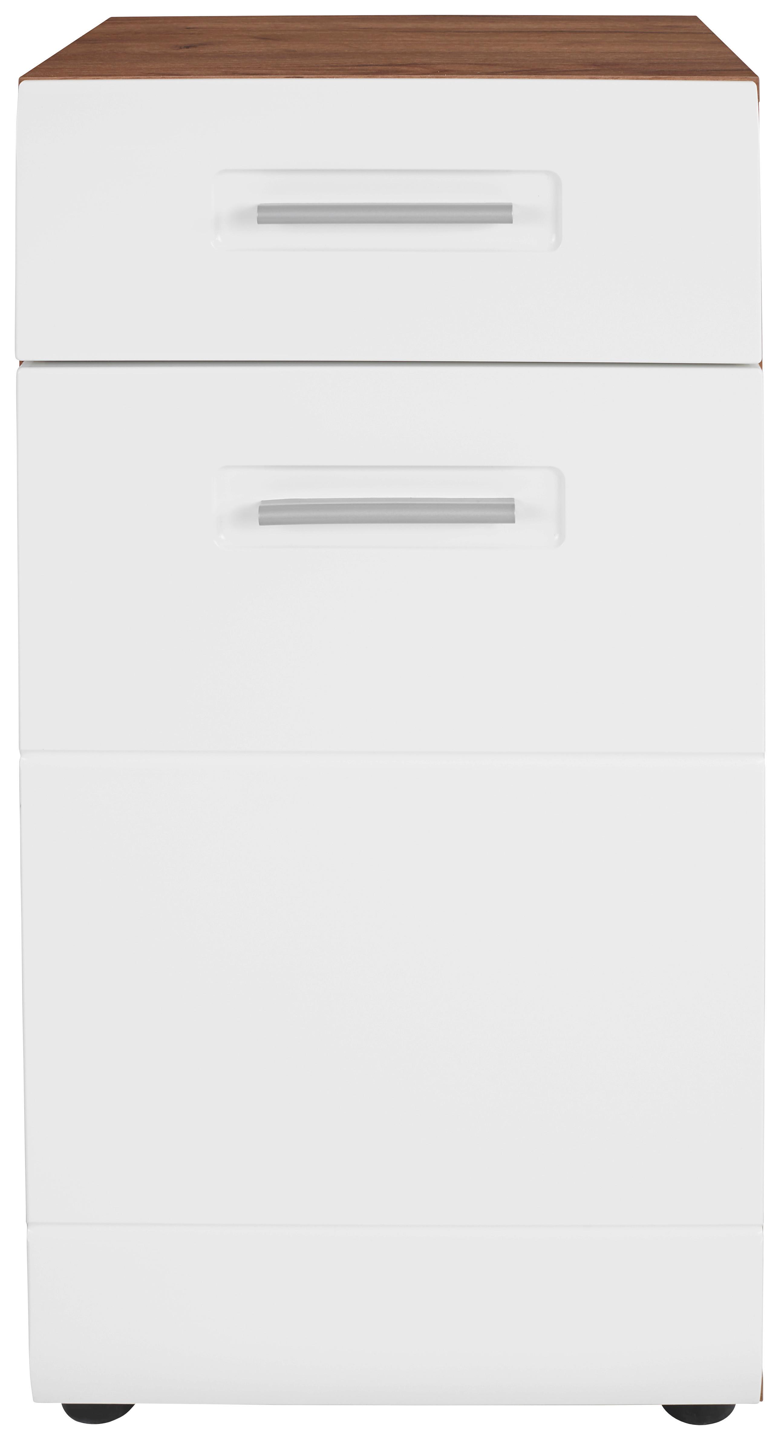 Komoda Avensis New - črna/barve hrasta, Konvencionalno, umetna masa/leseni material (45/85,4/37cm) - Mömax