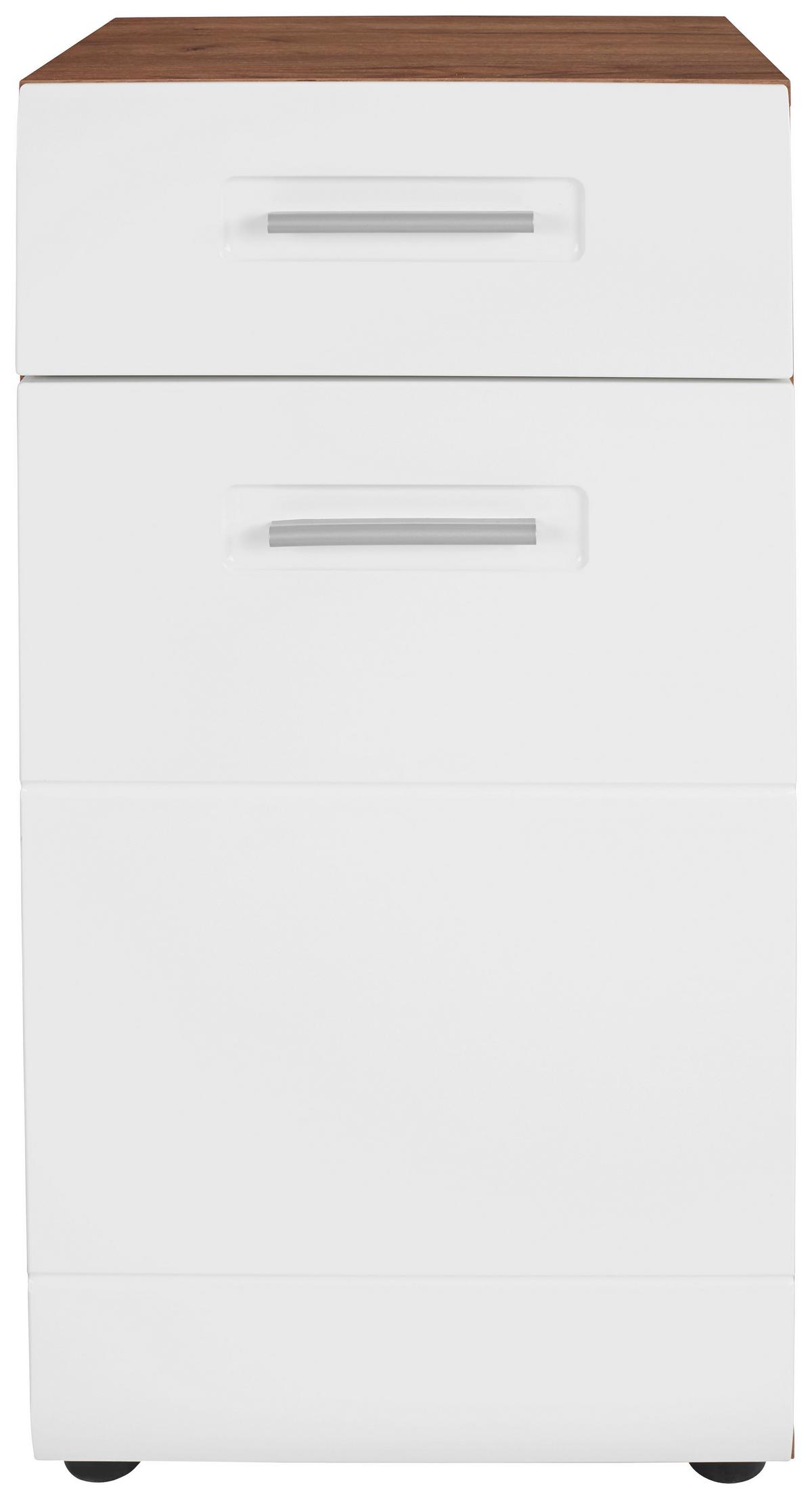 Komoda Avensis New - črna/barve hrasta, Konvencionalno, umetna masa/leseni material (45/85,4/37cm) - Mömax