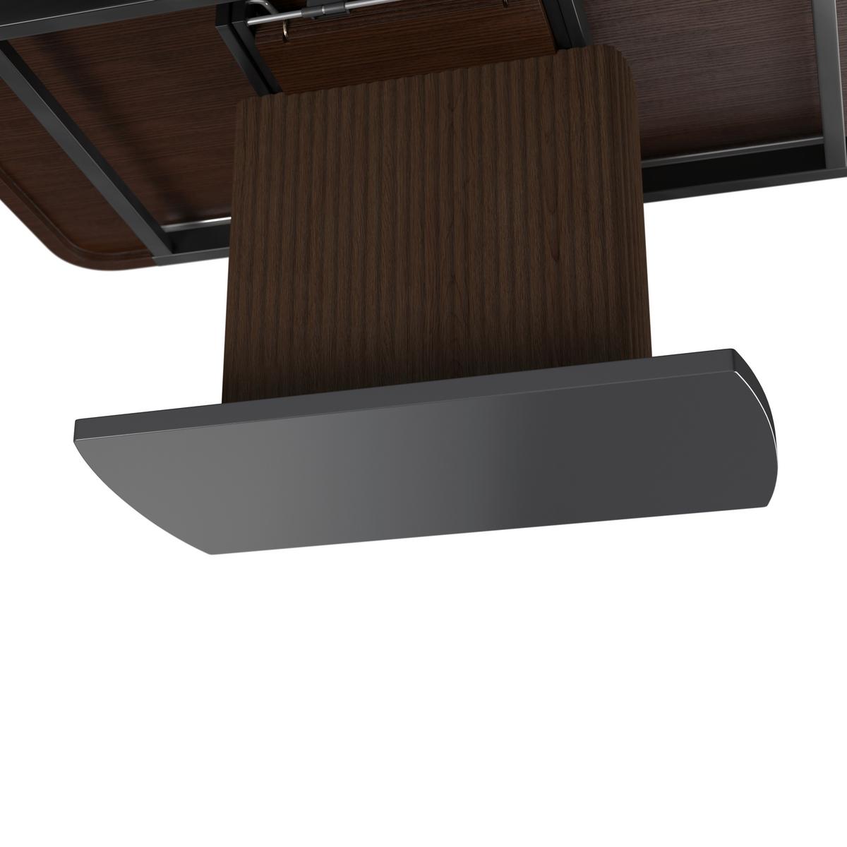 Kihúzható Asztal Diószín Amado - fekete/diószínű, Modern, faalapú anyag/fa (160-200/90/76cm) - Bessagi Home