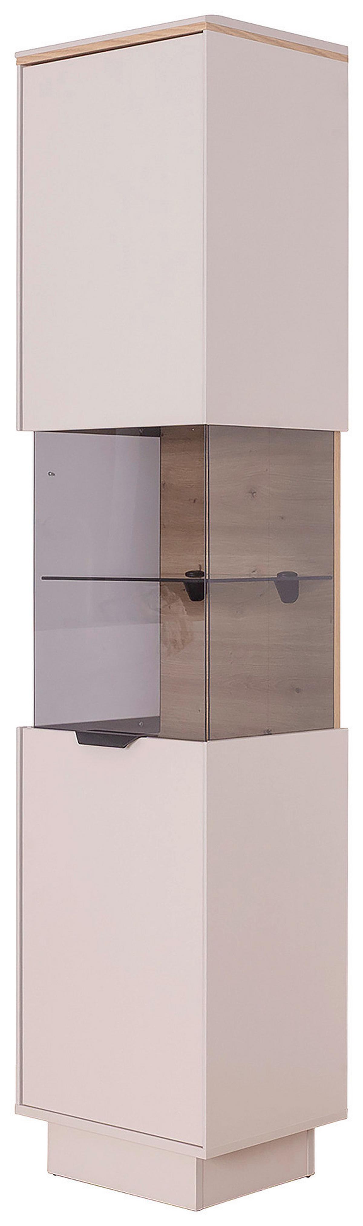 Vitrina Darius - kašmir/hrast Artisan, Trend, staklo/drvni materijal (45/195,5/37cm) - Modern Living