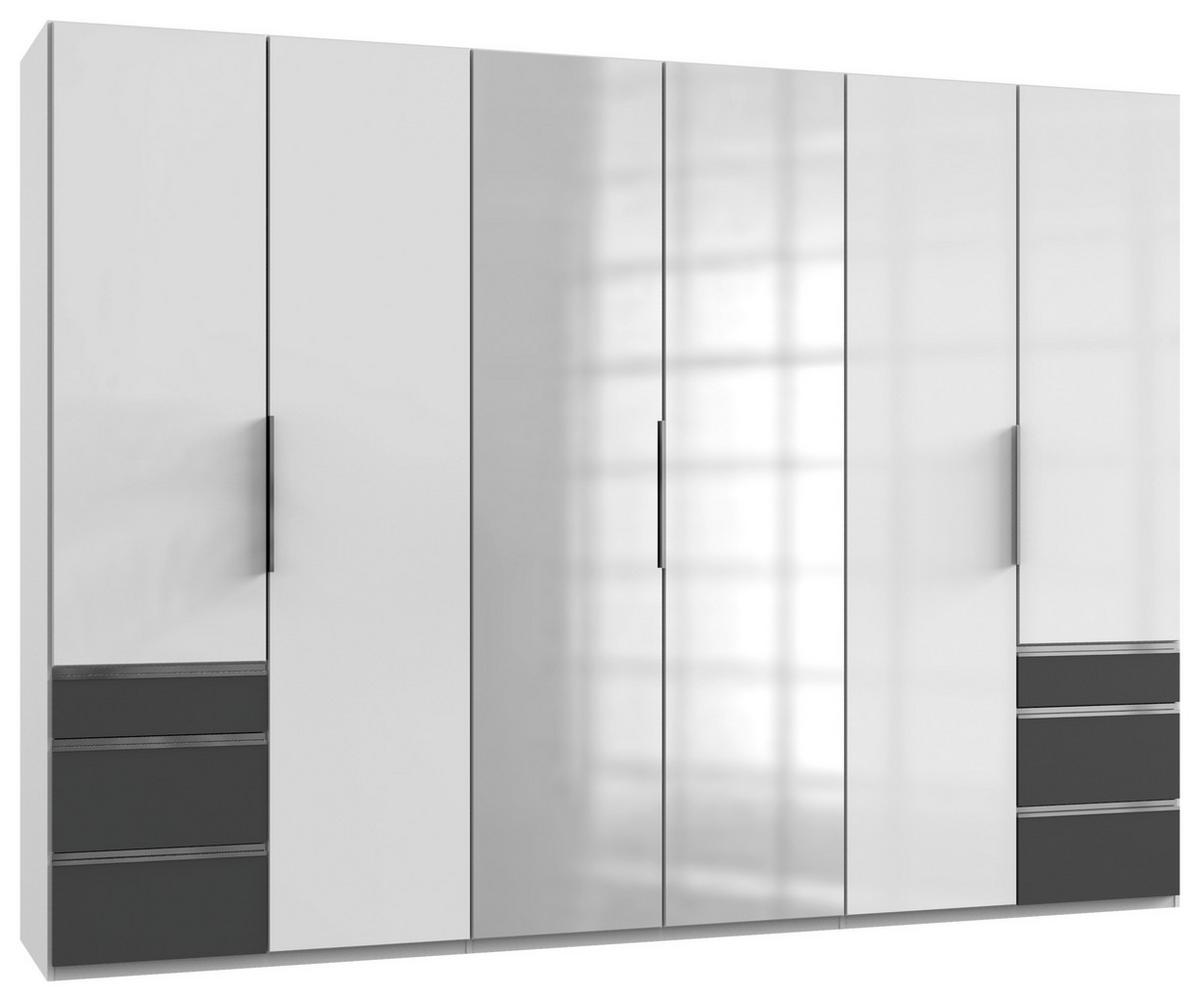 Ormar S Klasičnim Vratima Level 36 D - bijela/boje grafita, Moderno, drvni materijal/metal (300/216/58cm) - Modern Living